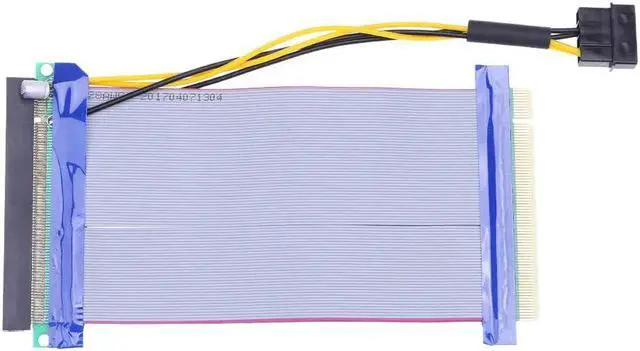 Alt view image 3 of 6 - Amify For Graphics Card 6X to 16X Power PCI-E Riser Extension Cable PCI Express Riser Card Adapter for small PC and 1U 2 U server case
