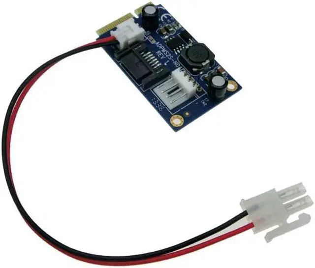 Alt view image 6 of 6 - MSATA to SATA adapter card pci-e to 3*sata hard drive adapter card mSATA SSD expansion card