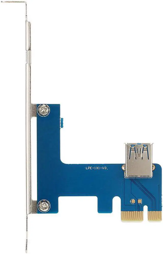 Alt view image 2 of 6 - PCI-E 1X Expansion Kit 1 to 4 Slots Switch Multiplier Hub Riser Card Adapter with USB 3.0 Cable Pcie Mining Modules