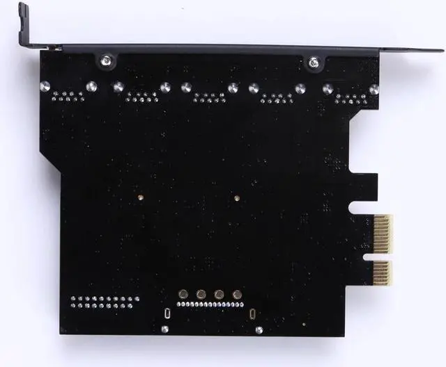 Alt view image 5 of 5 - Speed PCI-E to USB 3.0 19-Pin 5 Port PCI Express Expansion Card Adapter SATA 15Pin Connector with Driver CD for Desktop