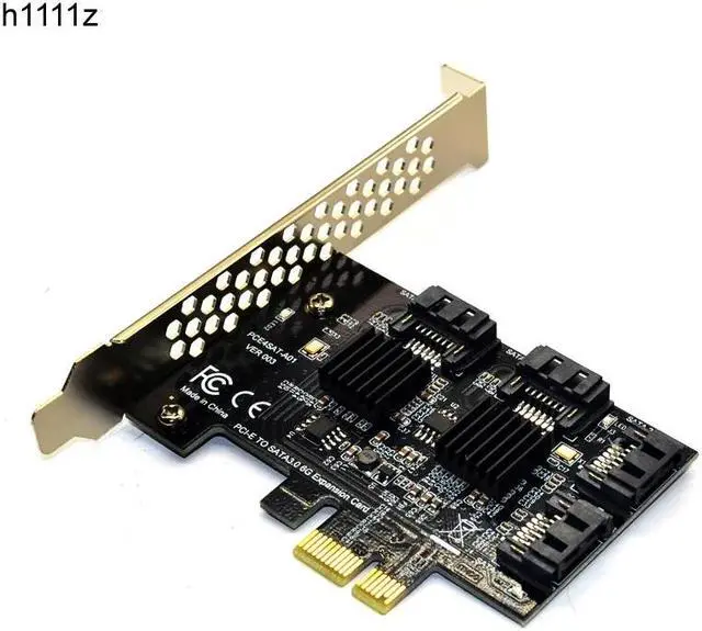 Main image of 4 Ports SATA 6G PCI Express Controller Card PCI-e to SATA III 3.0 converter with Heat Sink Expansion Adapter Board for PC IPFS
