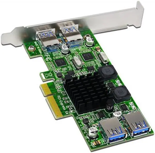 Alt view image 3 of 6 - USB 3.0 PCI-E Card 4 Port USB3.0 5Gbps Dual Channel PCI-E to USB 3.0 Expansion Card Adapter For Desktop Computer Compontens