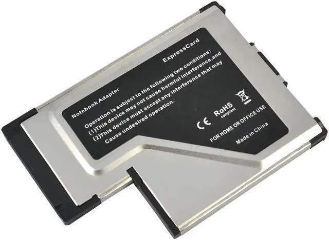 Alt view image 3 of 5 - USB 3.0 PCI Express Card Adapter Dual 2 Ports HUB PCI 54mm Slot ExpressCard Converter For Laptop Notebook