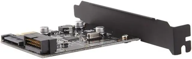 Alt view image 5 of 6 - PC PCI-E Express PCI-E 19pin USB 3.0 Connector and 15-pin SATA Power Expansion Card PCIE Controller Adapter Add On Cards