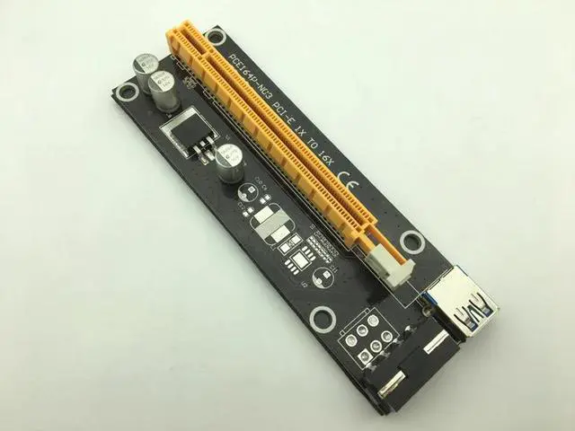 Alt view image 2 of 6 - Amify 60cm PCI-E Extender PCI Express Riser Card 1x to 16x USB 3.0 SATA to 4Pin Power Supply for Mining Bitcion Miner BTC Antminer
