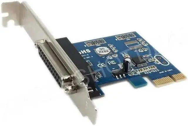 Alt view image 3 of 4 - PCI-E Express DB25 Parallel LPT Printer Port Card WCH CH382L Chipset