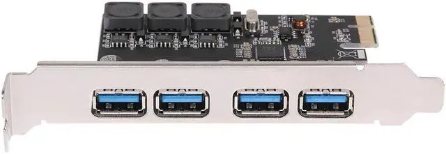 Alt view image 2 of 6 - U3V04S+ USB Cards 4 Ports 5Gbps Superspeed USB 3.0 PCI Express Card Adapter PCI-E to Usb 3.0 Controller Expansion Card