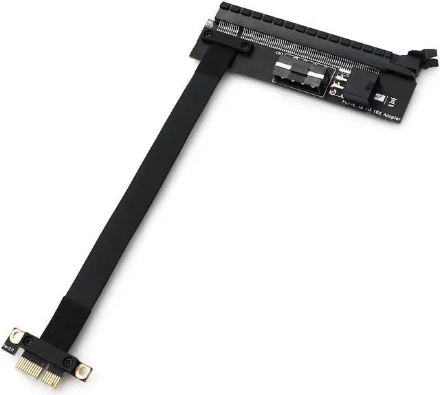 Main image of Misskit PCI-E 1X 16X PCI Express 1 to 16 X Flexible Extension Adapter PCI-E Extender Riser with 4Pin ATX 6Pin Power Connector for Mining(7.87")