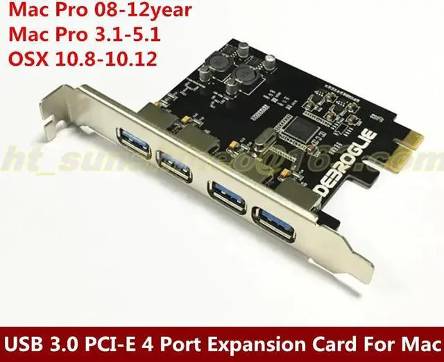Main image of Super-Speed 4 Ports USB 3.0 PCIe PCI Express Expansion Card for PCI-E x1/x4/x8/x16 Computer PC