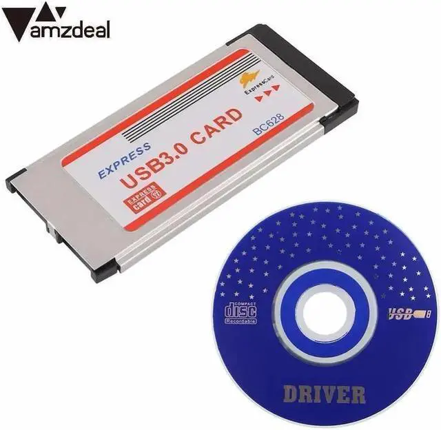 Main image of Super-Speed Express Card ExpressCard 34mm to Dual 2 Ports USB 3.0 Card BC628 For Laptop Notebook