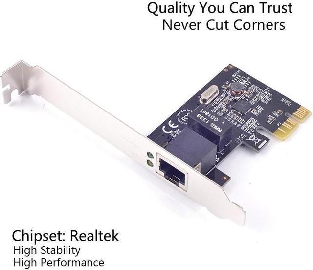 Alt view image 2 of 6 - RJ45 Network Card 1000Mbps Gigabit Ethernet RJ45 PCI Express Network Card RJ45 to PCI express Converter