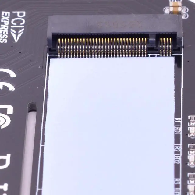 Alt view image 3 of 6 - PCI express 16x to M Key NGFF Adapter for SAMSUNG 950 PRO M.2 PCI-e 3.0 x4 NVMe SSD Desktop Ultra Speed Predator Cooling Case