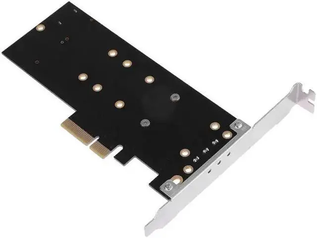 Alt view image 4 of 6 - M.2 NVMe SSD NGFF TO PCIE adapter B Key+M Key interface card with 7pin SATA Cable add on card for 2230-2280 Size m2 ssd