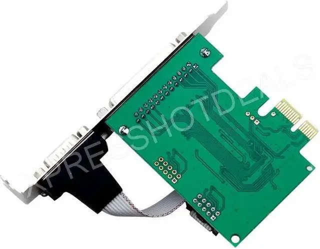 Alt view image 4 of 4 - PCI-E PCI Express Serial COM DB9 RS-232 + DB25 Printer LPT Port Adapter