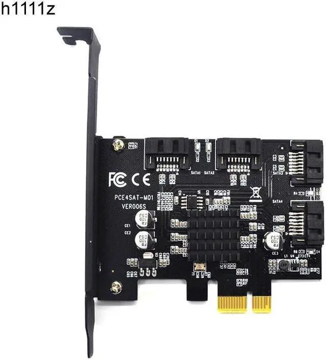 Main image of PCI-e to SATA 3.0 4 Ports Expansion Controller Card 6G SATA3.0 PCI Express Adapter Marvell 88SE9215 Chip for Computer PC HDD SSD