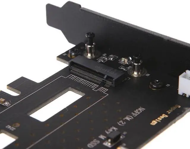Alt view image 5 of 6 - 1 Pc NGFF(M.2) NVME PCI-E SSD To PCI-E 3.0 4X Adapter Card + Cooling Fan For Desktop