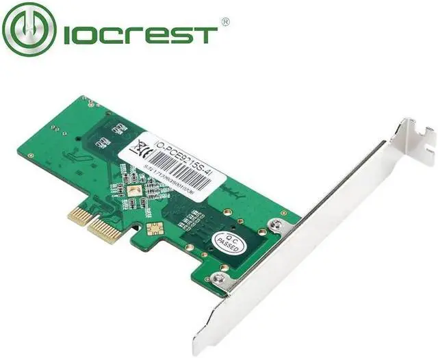 Alt view image 5 of 6 - IOCREST SATA III 4-port PCI-e Controller Card Marvel 88SE9215 chipset with Full and Low Profile Brackets do not contains cable