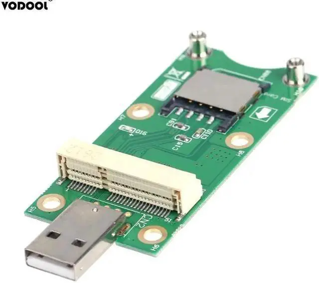 Alt view image 4 of 5 - PCI-E to USB Adapter with SIM 8 Pin Card Slot for WWAN/LTE Module Support for SIM 6pin/8pin Card Connector High Quality