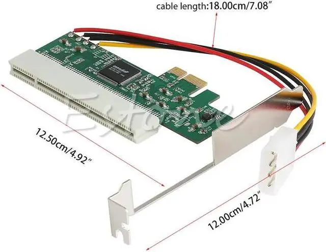 Alt view image 6 of 6 - High Efficiency 66/33MHZ 4 Pin PCI-Express PCI-E To PCI Bus Riser Card Adapter Converter
