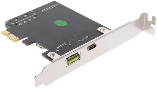 Alt view image 2 of 6 - Amify 1 Set PCI-E Express To USB 3.1 Type-C USB-C Plug Power Charger Expansion Card Adapter High Speed