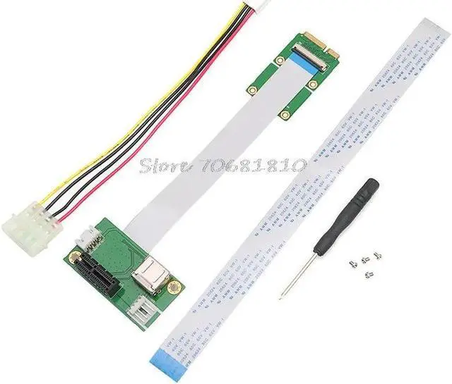 Main image of Amify Mini PCI-E to PCI-E Express 1X Extension Cord Adapter Card with USB Riser Card