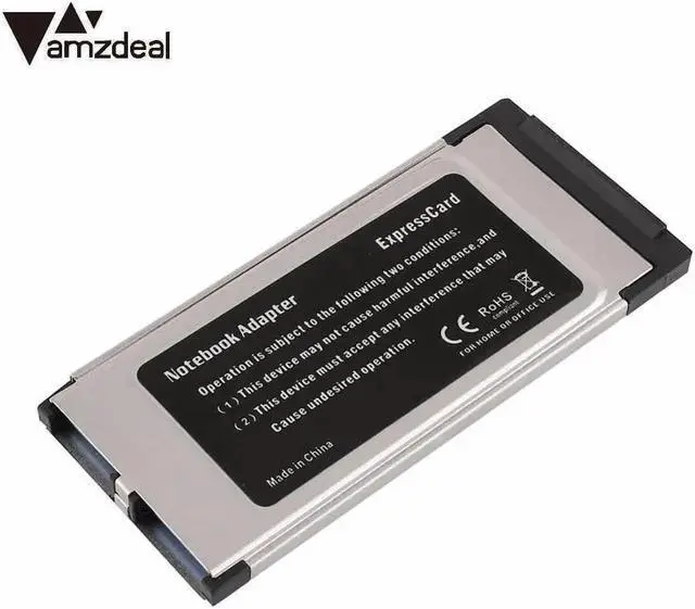Alt view image 3 of 3 - Super-Speed Express Card ExpressCard 34mm to Dual 2 Ports USB 3.0 Card BC628 For Laptop Notebook