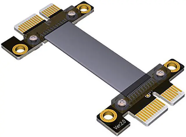 Main image of BTBcoin Computer Cable PCI Express Extension Cable PCI-E 1X to 1X Riser Card Graphics Video Card PCIE Extender Ribbon Flex Cable