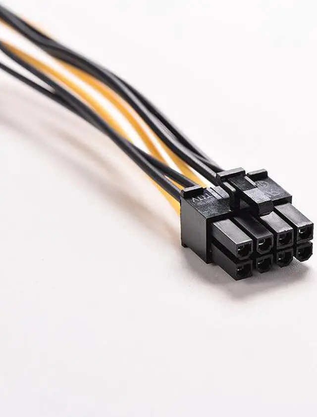 Alt view image 4 of 6 - 16cm 8 Pin PCI Express Male To Dual LP4 4Pin Molex IDE PCI-E graphic Video Card Power Cable Adapter