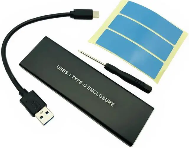 Main image of NVMe PCIE USB3.1 HDD Enclosure NVMe M.2 to USB SSD Hard Disk Drive Caddy Type C 3.1 M KEY Connector HDD Case External Mobile Box