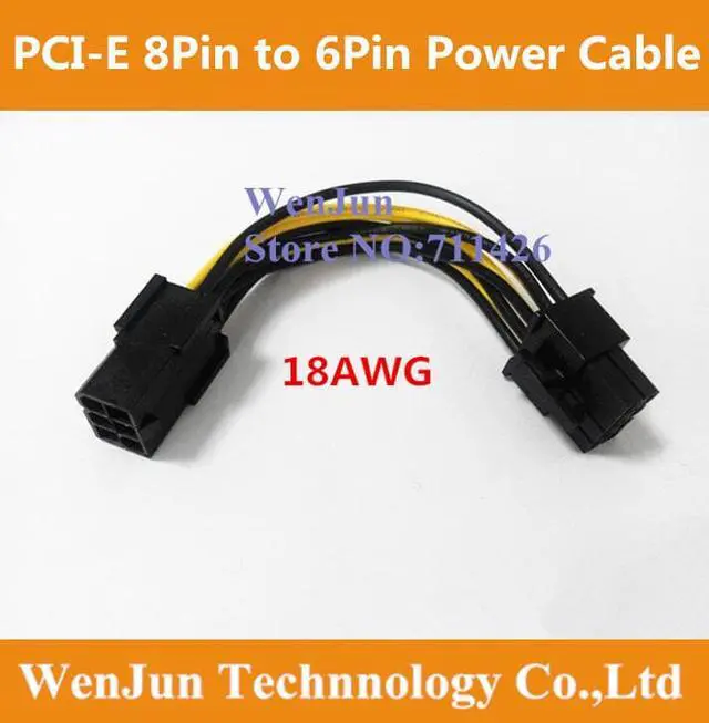 Main image of 10pcs PCI Express 6 pin to 8 pin Power Adapter Cable PCIE 6pin to 8pin video card cable for GTX260 GTX 280