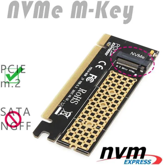 Alt view image 5 of 6 - JEYI Swift MX16 M.2 NGFF NVMe SSD TO PCIE 3.0 X16 Slot Adapter M Key Interface Ccard Support PCI Express 2280 m.2 FULL SPEED
