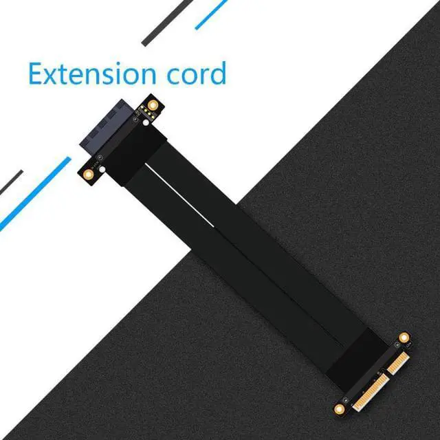 Alt view image 3 of 6 - PCIe 3.0 x4 Riser Card Extender Cable PCI Express Connector Graphics Card Cable Extension Port Adapter