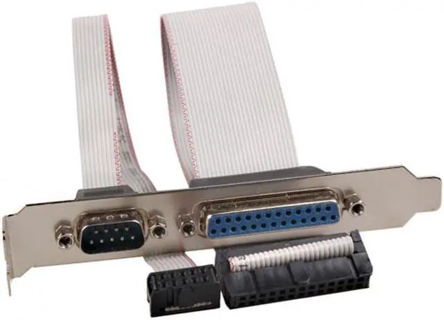 Main image of PCI Slot Header Serial DB9 Pin COM with Parallel DB25 Pin LPT Printer COM motherboard Serial Port Cable with Bracket
