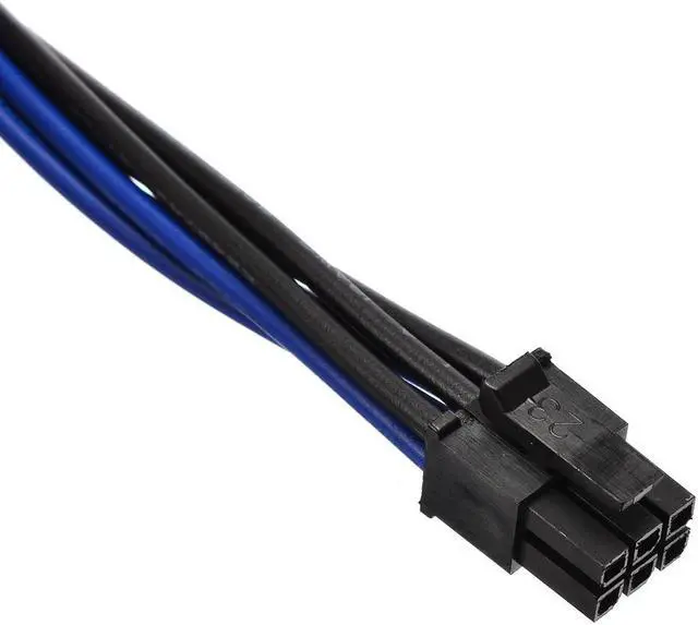 Alt view image 4 of 6 - 18AWG Dual Mini 6 Pin Male To 8 Pin Male PCI Express Power Converter Cable 6Pin to 8Pin PCIE Cable CPU Video Graphics Card