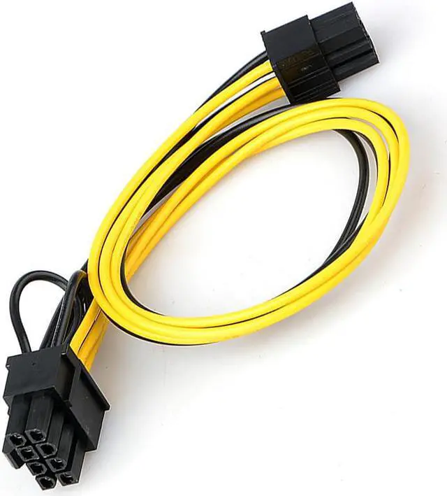 Alt view image 3 of 6 - 1PC 6 Pin To 8 Pin PCI Express Power Converter Cable CPU Video Graphics Card 6Pin To 8Pin PCIE Power Cable