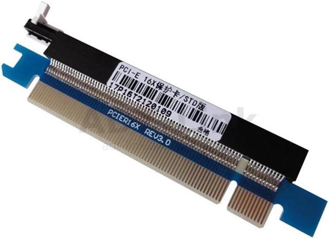 Alt view image 3 of 6 - PCIe 164 Pin 16x Male to Female Riser Extended Card Adapter PCI-e Express Test DIP slot With Fixing plate for 1U 2U 3U STD
