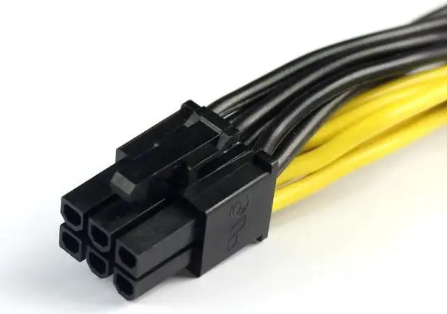 Alt view image 6 of 6 - Modular PSU Power Supply Cables PCI e 6pin to 2 PCI-e 8 pin 6+2pin PCI Express Internal Power Splitter Ribbon Cable