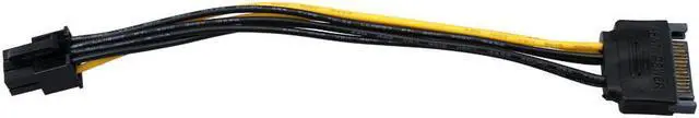 Alt view image 2 of 6 - 2pcs SATA Power Cable 15 Pin To 6 Pin PCI EXPRESS PCI-E Sata usb sata cable usb Riser card rj45 connector dvi-d vga dual psu