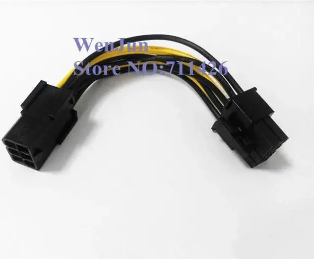 Alt view image 3 of 6 - 10pcs PCI Express 6 pin to 8 pin Power Adapter Cable PCIE 6pin to 8pin video card cable for GTX260 GTX 280