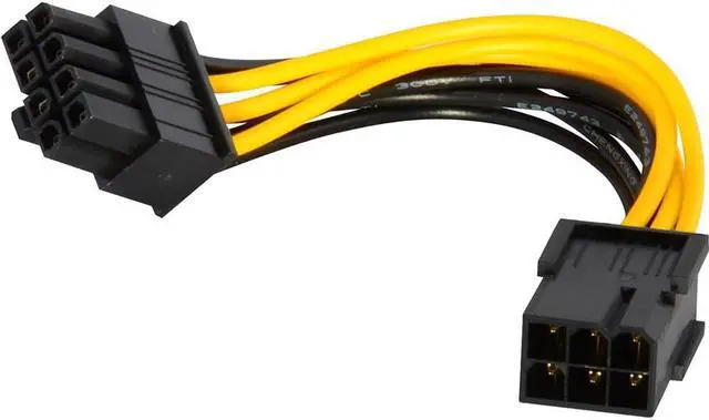Main image of Amify 10PCS 6 Pin Feamle To 8 Pin Male PCI Express Power Converter Cable CPU Video Graphics Card 6Pin To 8Pin PCIE Power Cable