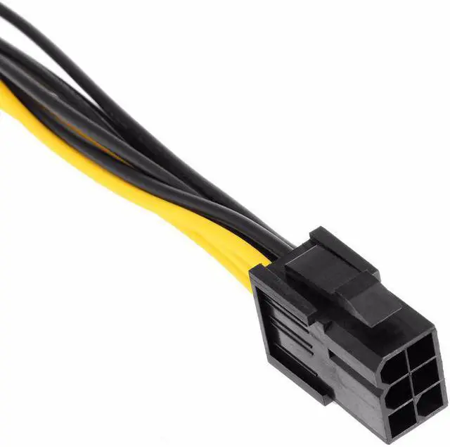 Alt view image 4 of 6 - High Quality 20cm Dual 6 Pin Female To Single 8 Pin Male PCIe Graphics Cards Power Cable for Dual Video Cards System