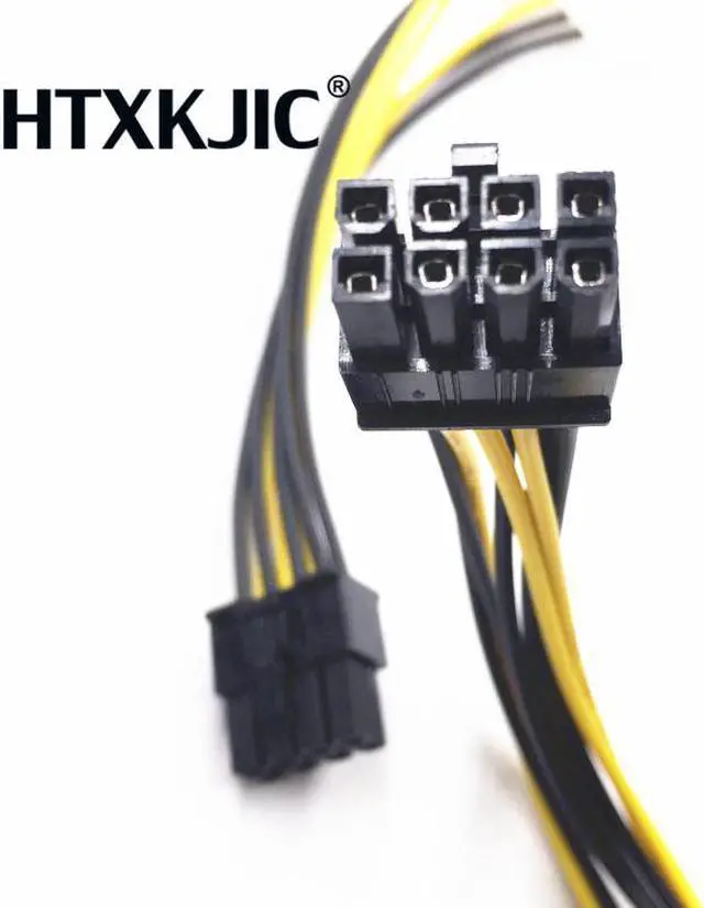 Alt view image 3 of 4 - Hot 6 inch 2 x Molex 4 pin to 8-Pin PCI Express Video Card Pci-e ATX PSU Power Converter Cable - Molex to Pcie 8 pin Adapter