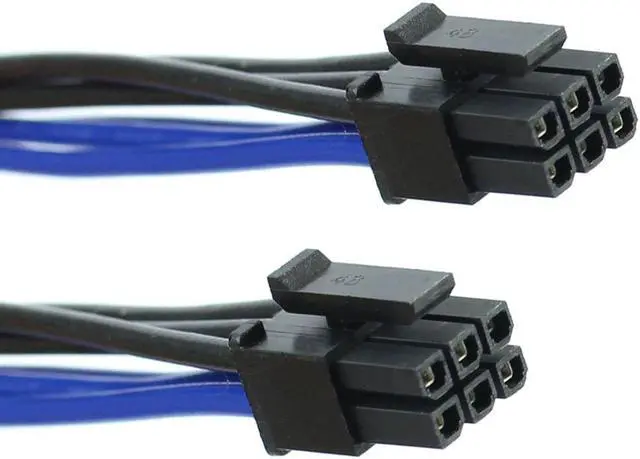 Alt view image 5 of 6 - Dual Mini PCI-E 6Pin 6P to Standard PCIE 8Pin 8P Video Graphics Card Cord Power Cable for Apple Mac G5 for Mac Pro Accessories
