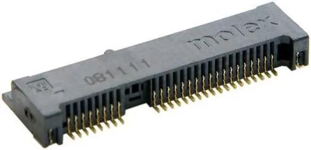 Alt view image 4 of 6 - Mini PCI-E pci express pcie mSATA 52pin 4.0mm Height Receptacle female socket connector adapter Board Mount SMT for SSD