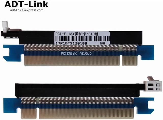 Main image of PCIe 164 Pin 16x Male to Female Riser Extended Card Adapter PCI-e Express Test DIP slot With Fixing plate for 1U 2U 3U STD