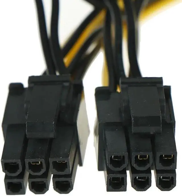 Alt view image 3 of 5 - 1pc 30cm Cable GPU PCI-E 8Pin to Double PCI-E PCI Express 8Pin(6Pin+2Pin) Splitter Cable Power Connector