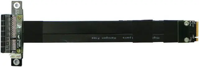 Alt view image 5 of 6 - R42SF/R42SL/R42SR PCIe x4 3.0 Extension Cable PCI Express 4x To M.2 NVMe M Key 2280 Riser Card Gen3.0 Extender Line 32G/bps
