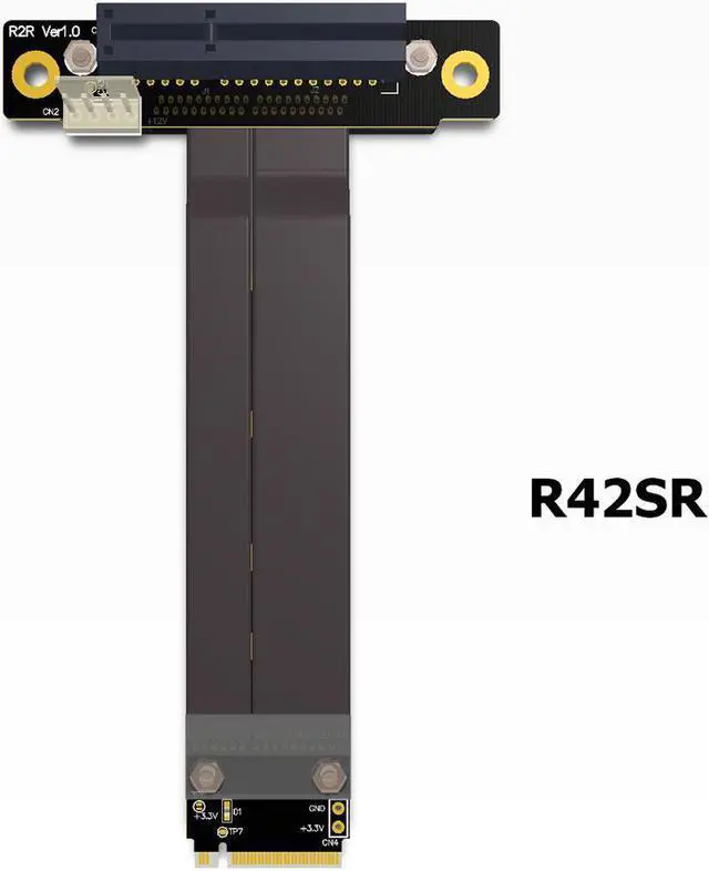 Main image of R42SF/R42SL/R42SR PCIe x4 3.0 Extension Cable PCI Express 4x To M.2 NVMe M Key 2280 Riser Card Gen3.0 Extender Line 32G/bps