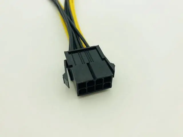 Alt view image 4 of 6 - Amify 5pcs 8Pin to Graphics CPU Card Dual PCI-E PCIe 6Pin Power Supply Splitter Cable Cord Adapter 20cm Cable for Bitcoin Miner Mining