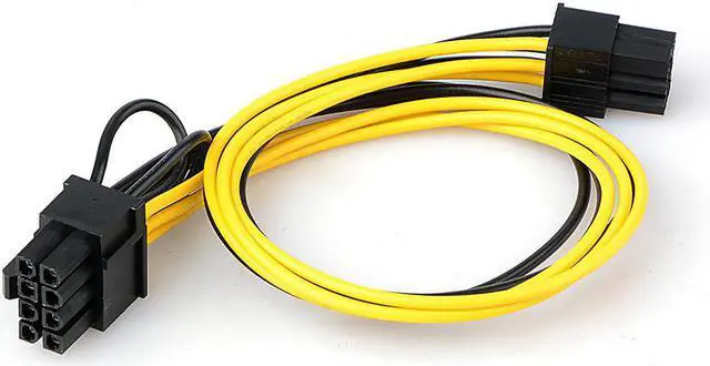 Main image of 1PC 6 Pin To 8 Pin PCI Express Power Converter Cable CPU Video Graphics Card 6Pin To 8Pin PCIE Power Cable